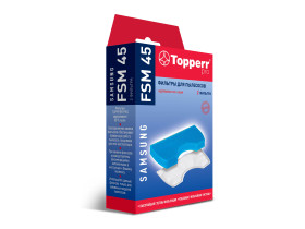 Kомплект фильтров FSM 45 Topperr для пылесосов Samsung, зам. DJ97-01040A, DJ97-01040B, DJ97-01040C, DJ97-01040D